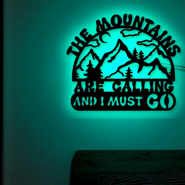 Multicolor_Mountains_Are_Calling_Led_Sign
