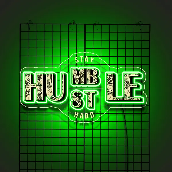 Green_Humble_Hustle_Uv_Art_Neon_Sign