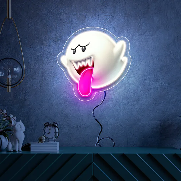 White_Ghost_Neon_Led_Sign_Light