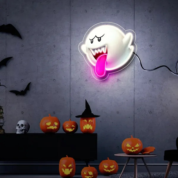 White_Ghost_Neon_Led_Sign_Light