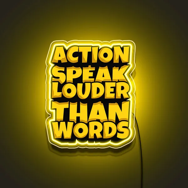 Yellow_Action_Speak_Louder_Than_Word_Uv_Art_Neon_Sign