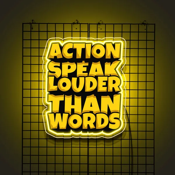 Yellow_Action_Speak_Louder_Than_Word_Uv_Art_Neon_Sign