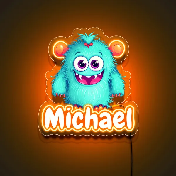 Orange_Cute_Monster_Custom_Name_Neon_Sign