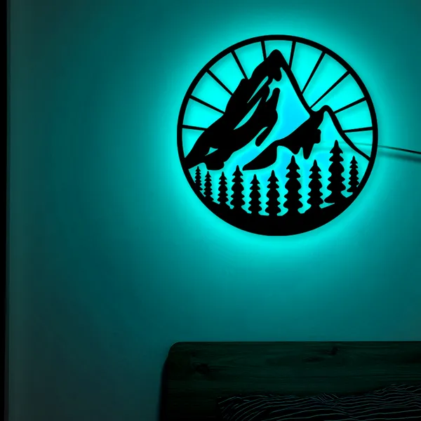 Multicolor_Mountain_Led_Sign_Light