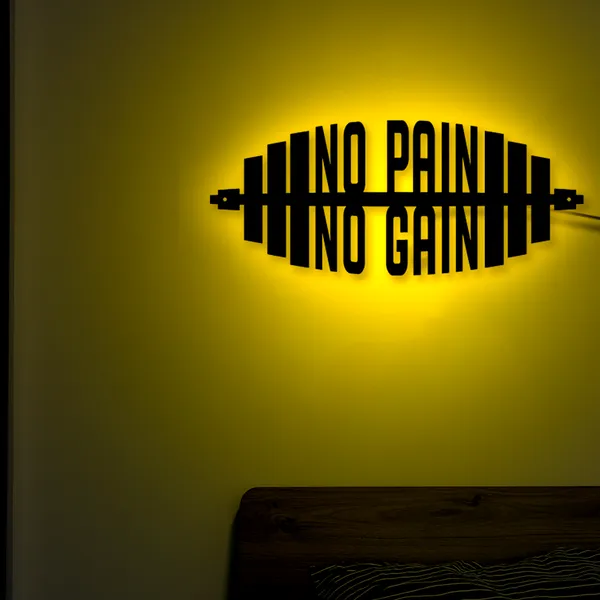 Multicolor_No-Pain_No_Gain_Led_Sign