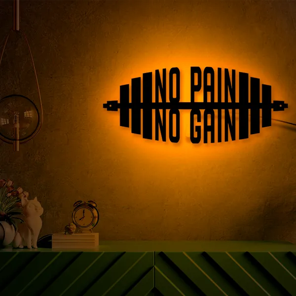 Multicolor_No-Pain_No_Gain_Led_Sign