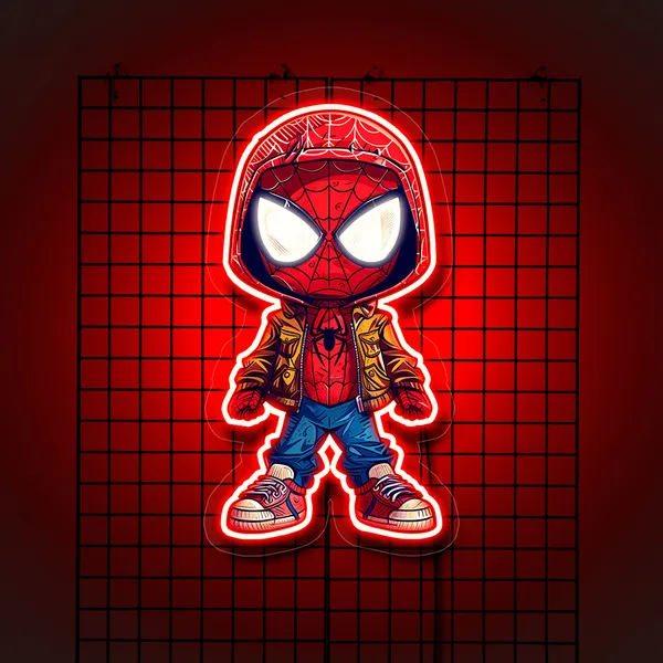 Red_Cool_Spiderman_Uv_Art_Neon_Sign