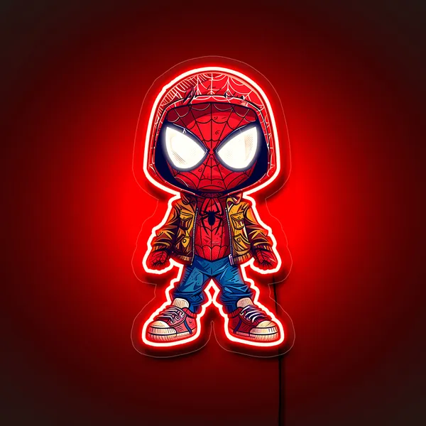 Red_Cool_Spiderman_Uv_Art_Neon_Sign
