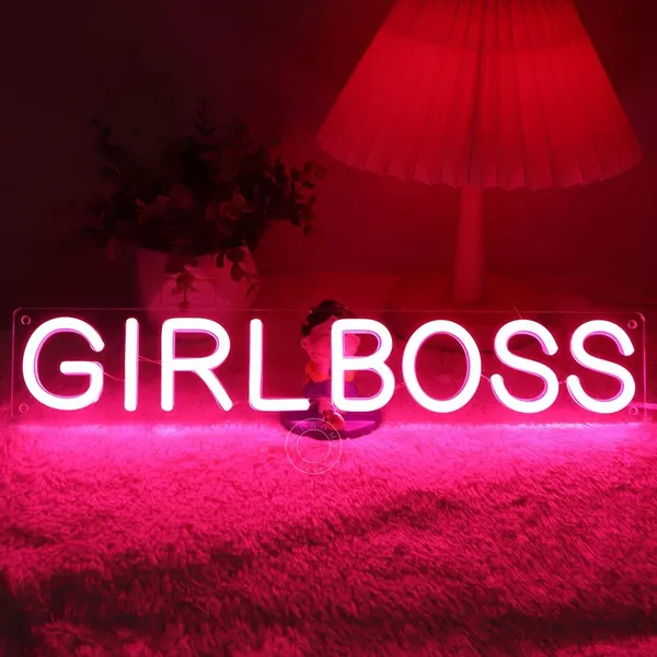 Pink_Stylish_Girl_Boss_Neon_Sign_Lights_16X6_Inch