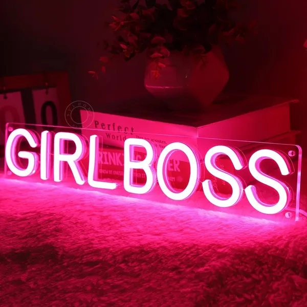 Pink_Stylish_Girl_Boss_Neon_Sign_Lights_16X6_Inch