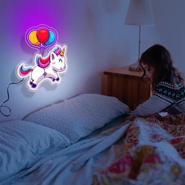 Pink_Rainbow_Ballon_Girls_Uv_Art_Neon_Sign