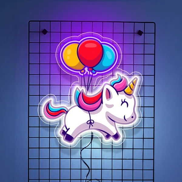 Pink_Rainbow_Ballon_Girls_Uv_Art_Neon_Sign