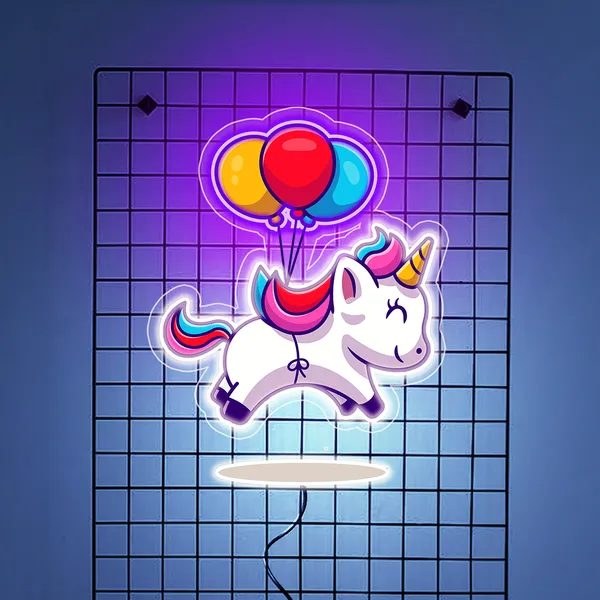 Pink_Rainbow_Ballon_Girls_Uv_Art_Neon_Sign