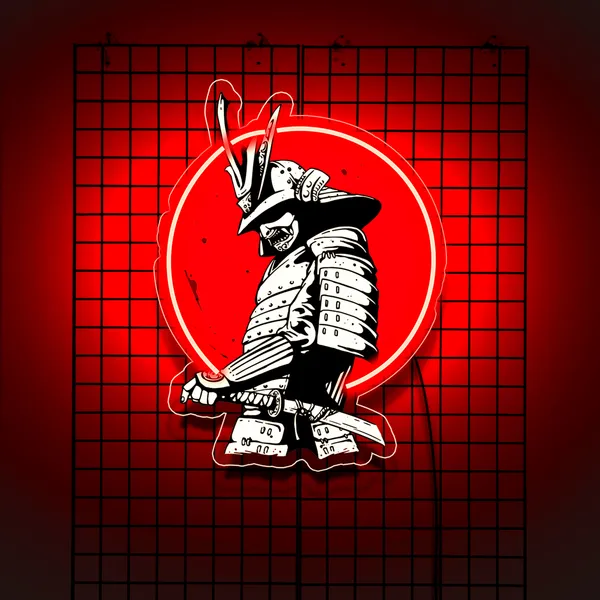 Red_Japneese_Samurai_Uv_Art_Neon_Sign