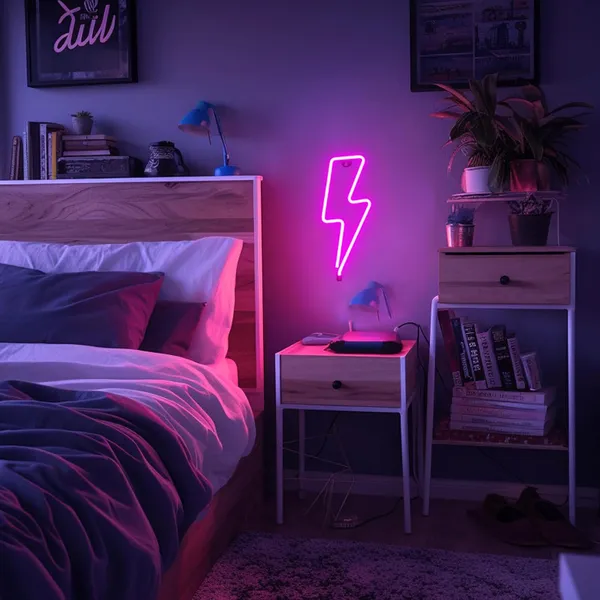 Pink_Lightning_Bolt_Neon_Sign_For_Decor_15X8_Inch