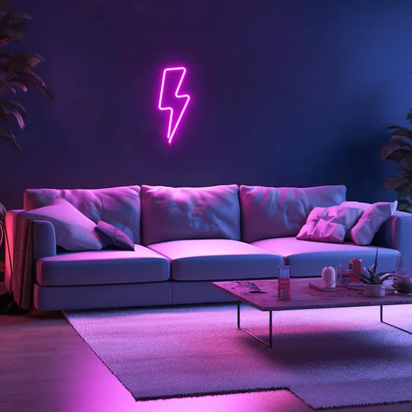 Pink_Lightning_Bolt_Neon_Sign_For_Decor_15X8_Inch