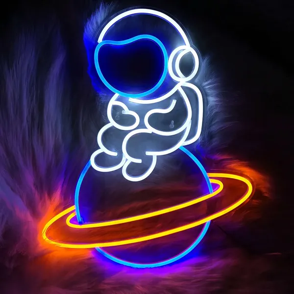 Blue_Space_Astronaut_Sitting_On_Planet_Neon_Sign_15X20_Inch