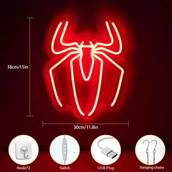 Red_Spider_Neon_Sign_Light_For_Home_Decoration_15X12_Inch