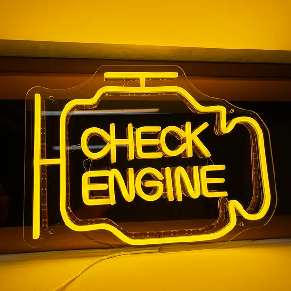 Yellow_Check_Engine_Sign_Light_For_Home_Decoration_12X16_Inch