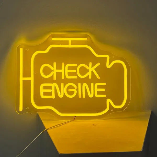 Yellow_Check_Engine_Sign_Light_For_Home_Decoration_12X16_Inch