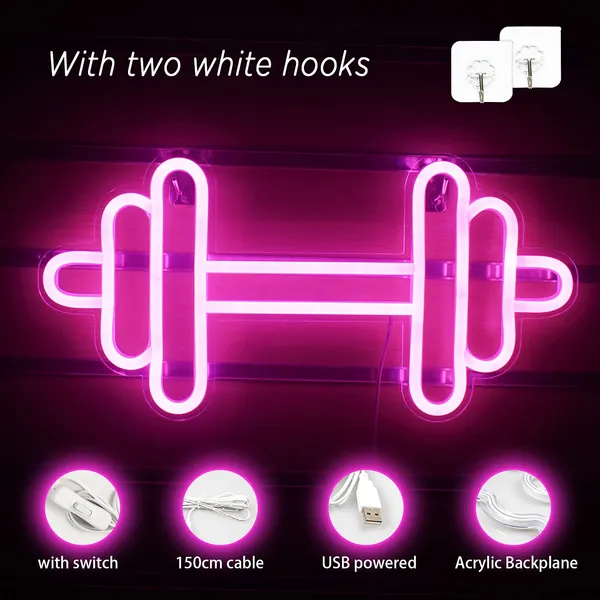 Pink_Dumble_Neon_Sign_Light_For_Home_Decoration_15X10_Inch