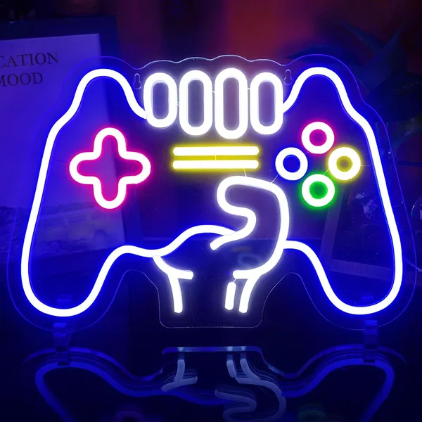 Blue_Remote_Control_Game_Neon_Sign_20X15_Inch