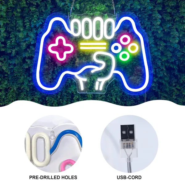 Blue_Remote_Control_Game_Neon_Sign_20X15_Inch