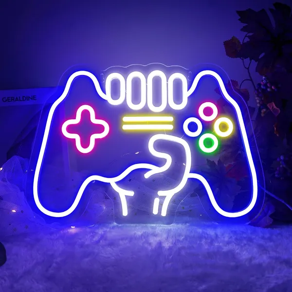 Blue_Remote_Control_Game_Neon_Sign_20X15_Inch