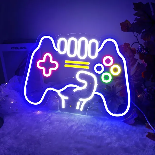 Blue_Remote_Control_Game_Neon_Sign_20X15_Inch