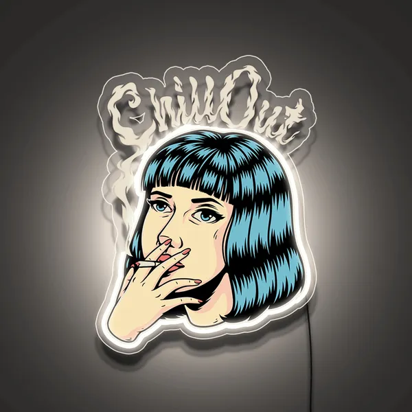 White_Chill_Out_Girl_Neon_Sign_Light