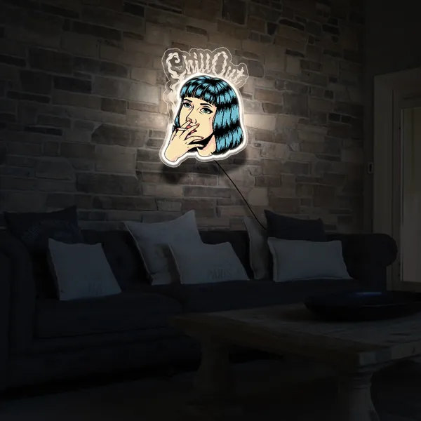 White_Chill_Out_Girl_Neon_Sign_Light
