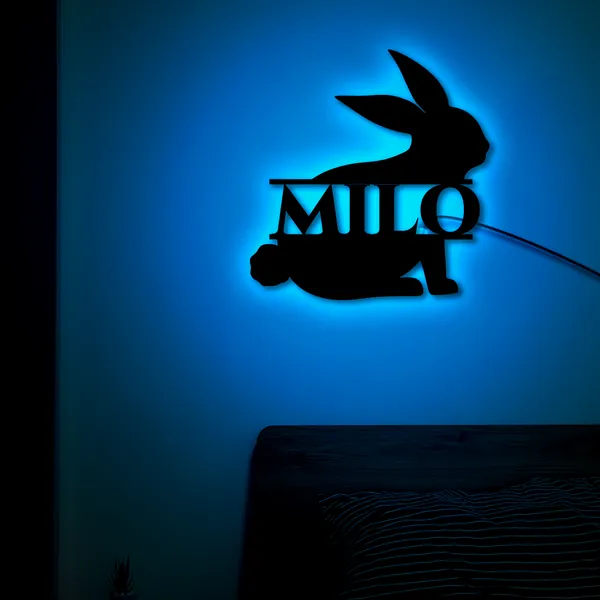 Multicolor_Custom_Quote_Rabbit_Led_Sign