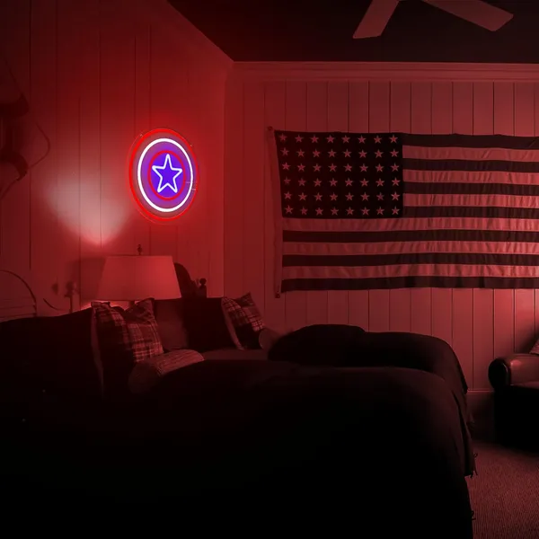 Multicolor_Captain_America_Sheild_Neon_Sign_15X15_Inch