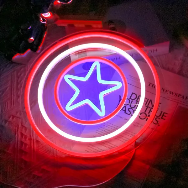 Multicolor_Captain_America_Sheild_Neon_Sign_15X15_Inch