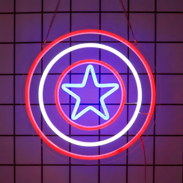Multicolor_Captain_America_Sheild_Neon_Sign_15X15_Inch