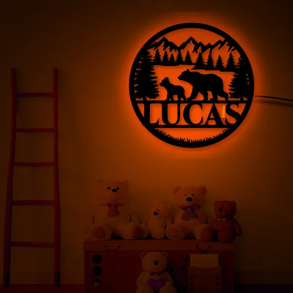 Multicolor_Custom_Bear_Family_Name_Led_Neon_Sign