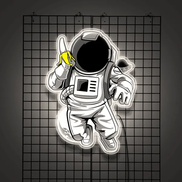 White_Astronaut_Uv_Art_Neon_Sign_For_Decoration