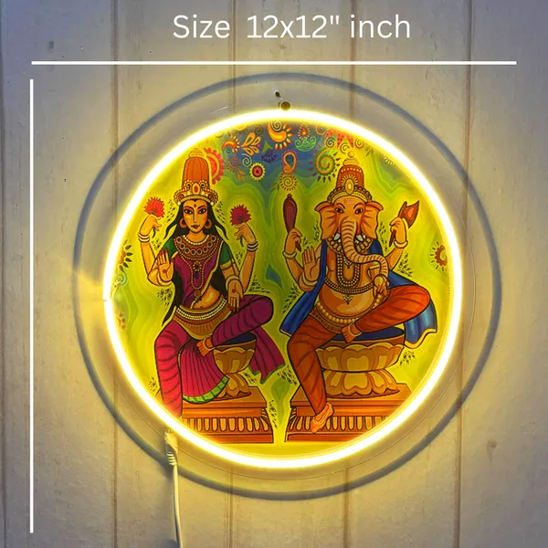 Laksmi_Ganesha_UV_Neon_Led_Sign_Light_(18_inch)