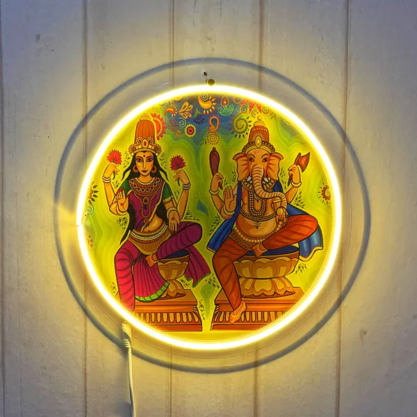 Laksmi_Ganesha_UV_Neon_Led_Sign_Light_(18_inch)