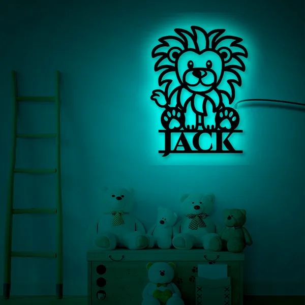 Multicolor_Lion_Custom_Name_Led_Neon_Sign