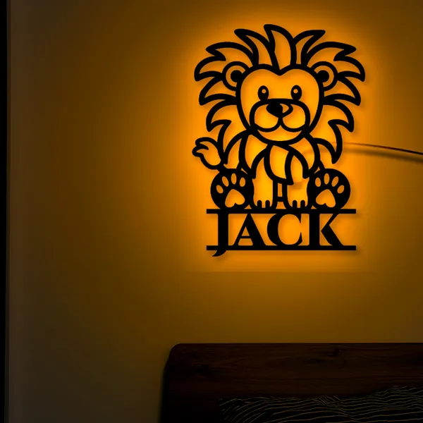Multicolor_Lion_Custom_Name_Led_Neon_Sign