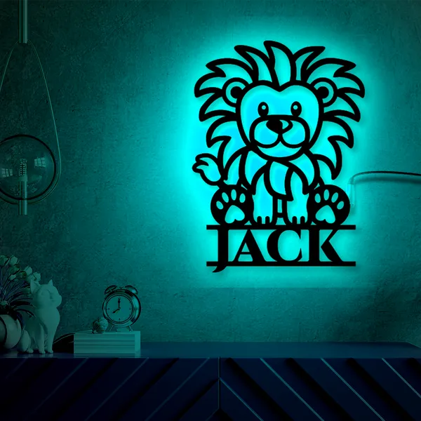 Multicolor_Lion_Custom_Name_Led_Neon_Sign