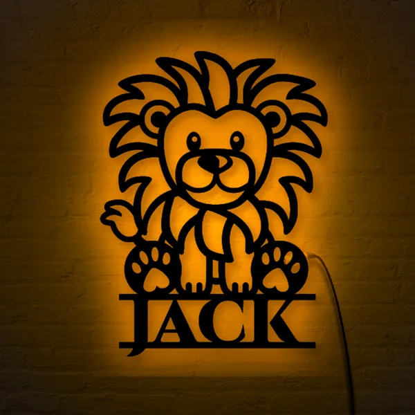 Multicolor_Lion_Custom_Name_Led_Neon_Sign