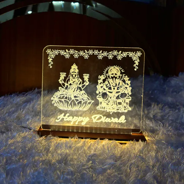 Laksmi_Ganesha_acrylic_lamp