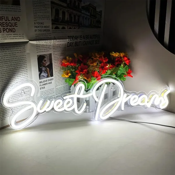 Warm_White_Sweet_Dreams_Kids_Room_Neon_Sign_24X8_Inch
