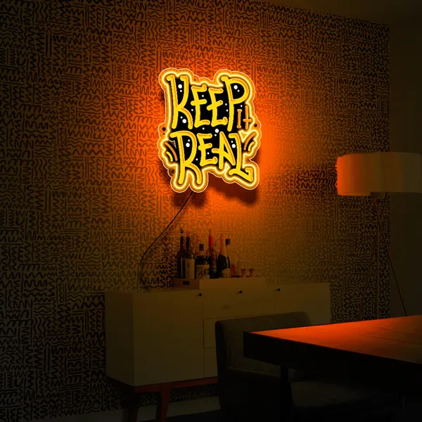 Orange_Keep_Real_Uv_Art_Neon_Sign