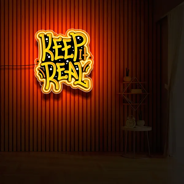 Orange_Keep_Real_Uv_Art_Neon_Sign