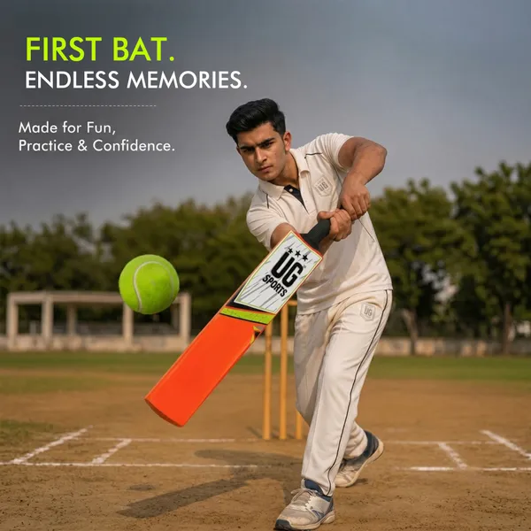 UG_Sports__Plastic_Cricket_Bat_For_Youth_-_Adult_(Orange_-_Green_,_Size_Full)