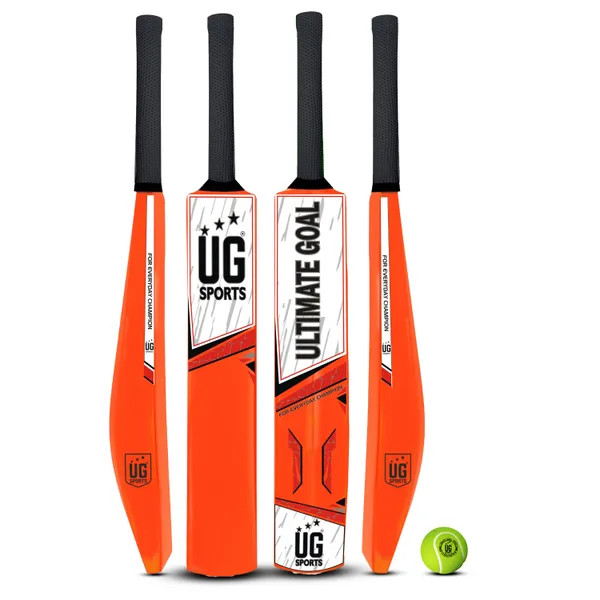 UG_Sports__Plastic_Cricket_Bat_For_Kids_Boy_With_Tennis_Ball_(Orange,_Red_,_Size_3)