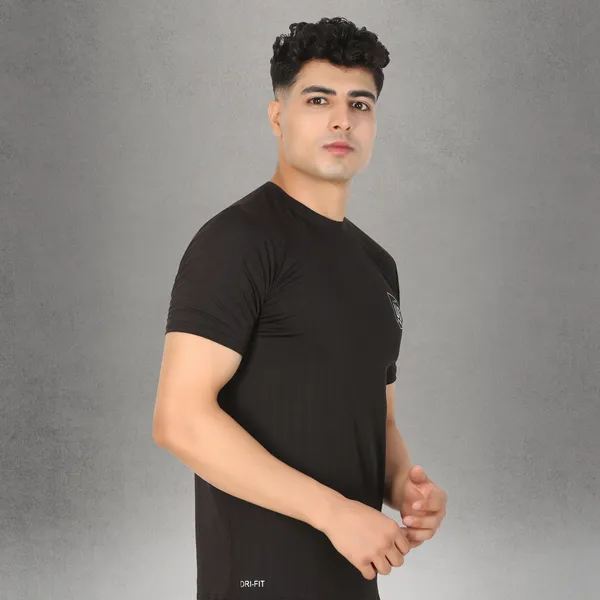 Black_Quick_Dry_Fit_Round_Neck_T-Shirts_For_Men